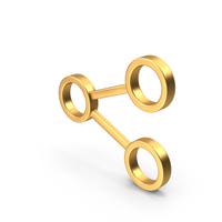 Gold Share Outline Icon PNG & PSD Images