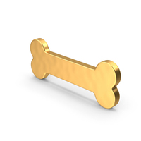 Gold Bone Icon PNG & PSD Images