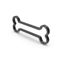 Black Bone Outline Icon PNG & PSD Images