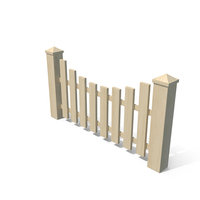 Wooden Garden Fence PNG & PSD Images