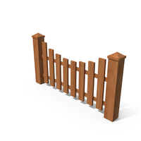 Wooden Garden Fence PNG & PSD Images