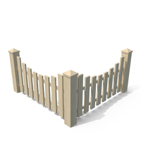 Wooden Garden Fence PNG & PSD Images