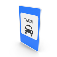 Lithuanian Sign Taxi Stop PNG & PSD Images