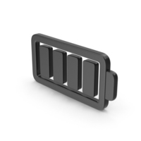 Black Battery Full Parts Symbol PNG & PSD Images