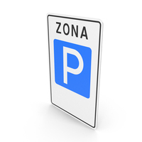 Lithuanian Parking Zone Sign PNG & PSD Images