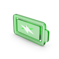Glass Empty Battery Charging Symbol PNG & PSD Images
