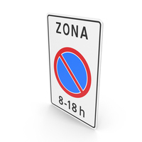 Lithuanian Sign No Parking Zone PNG & PSD Images