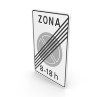Lithuanian Sign End of No Parking Zone PNG & PSD Images
