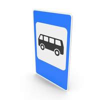 Lithuanian Bus Stop Sign PNG & PSD Images