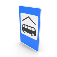 Lithuanian Sign Bus Station PNG & PSD Images