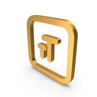 Text Size Button Icon Gold PNG & PSD Images
