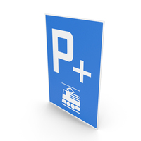 Swiss Sign Park and Ride with Access to Train PNG & PSD Images