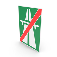 Swiss Sign End of Motorway PNG & PSD Images