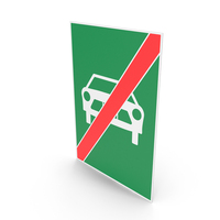 Swiss Sign End of Expressway PNG & PSD Images