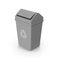 Grey Trash Can PNG & PSD Images