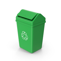 Green Trash Can PNG & PSD Images
