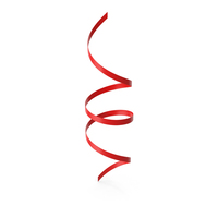 Red Curly Ribbon PNG & PSD Images