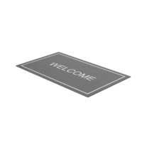 Grey Welcome Embossed Mat PNG & PSD Images