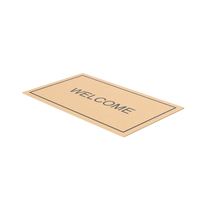 Beige Welcome Embossed Mat PNG & PSD Images