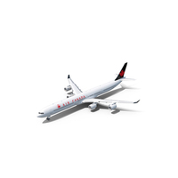 Airbus A340 Airliner (Air Canada) PNG & PSD Images