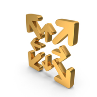 Expand Icon Gold PNG & PSD Images