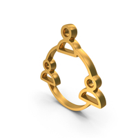 Outline Business Teamwork Icon Gold PNG & PSD Images
