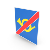 Swiss Sign End of Mountain Postal Road PNG & PSD Images