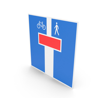 Swiss Sign Dead End with Exceptions PNG & PSD Images