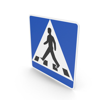 Swedish Sign Pedestrian Crossing PNG & PSD Images