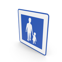 Swedish Sign Pedestrian Area PNG & PSD Images