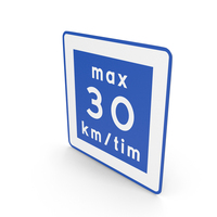 Swedish Sign Low Speed Road PNG & PSD Images