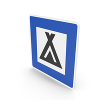 Swedish Sign Camping Site PNG & PSD Images