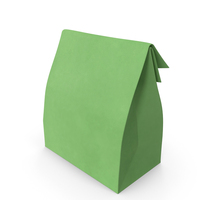 Paper Takeaway Bag Green PNG & PSD Images