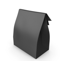 Paper Takeaway Bag Black PNG & PSD Images