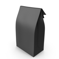 Paper Takeaway Bag Black PNG & PSD Images