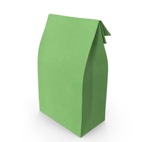 Paper Takeaway Bag Green PNG & PSD Images