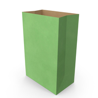 Paper Takeaway Bag Green PNG & PSD Images