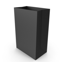 Paper Takeaway Bag Black PNG & PSD Images