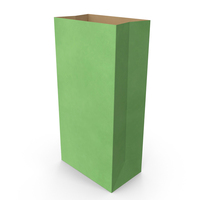 Paper Takeaway Bag Green PNG & PSD Images