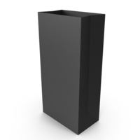 Paper Takeaway Bag Black PNG & PSD Images