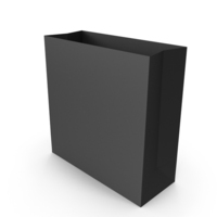 Paper Takeaway Bag Black PNG & PSD Images