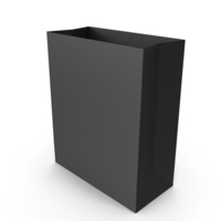 Paper Takeaway Bag Black PNG & PSD Images