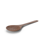 Dark Wood Kitchen Strainer Spoon PNG & PSD Images