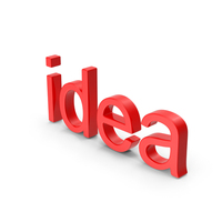 Red Idea Symbol PNG & PSD Images