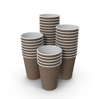 Paper Cups Brown PNG & PSD Images