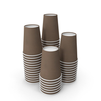 Paper Cups Brown PNG & PSD Images
