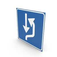 Dutch Sign Passing Area on Right Hand Side of the Road PNG & PSD Images