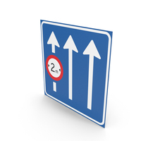 Dutch Sign Information Applies to the Lane Indicated PNG & PSD Images