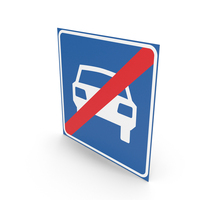 Dutch Sign End of Expressway PNG & PSD Images