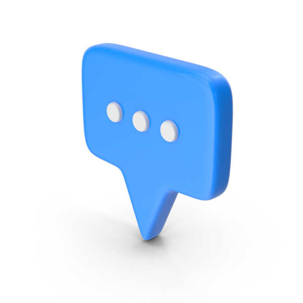 Bubble Icon Blue PNG & PSD Images
